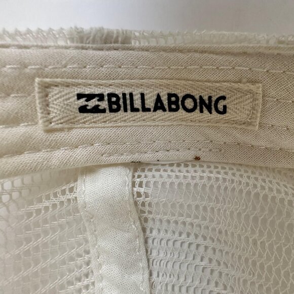 Vintage Enjoy The Journey Billabong Trucker Hat Olive Green Beige Cap Snap Back - Picture 10 of 10